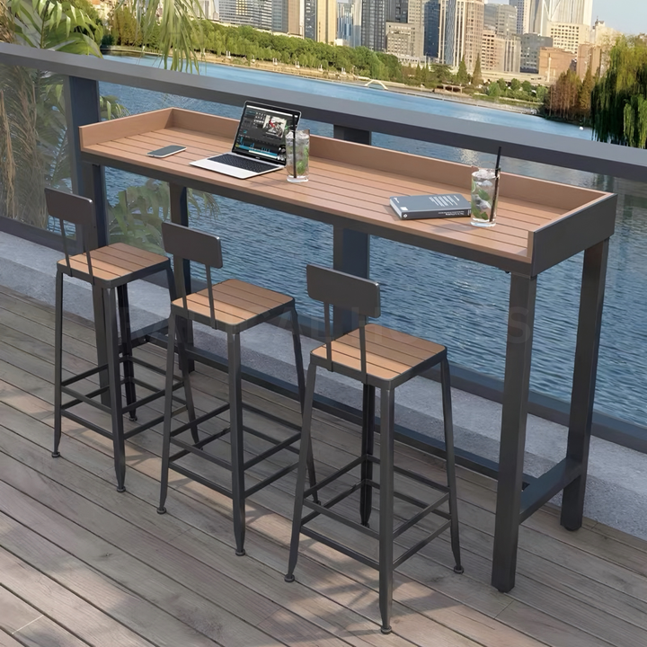 VRADA Modern Outdoor Bar Table