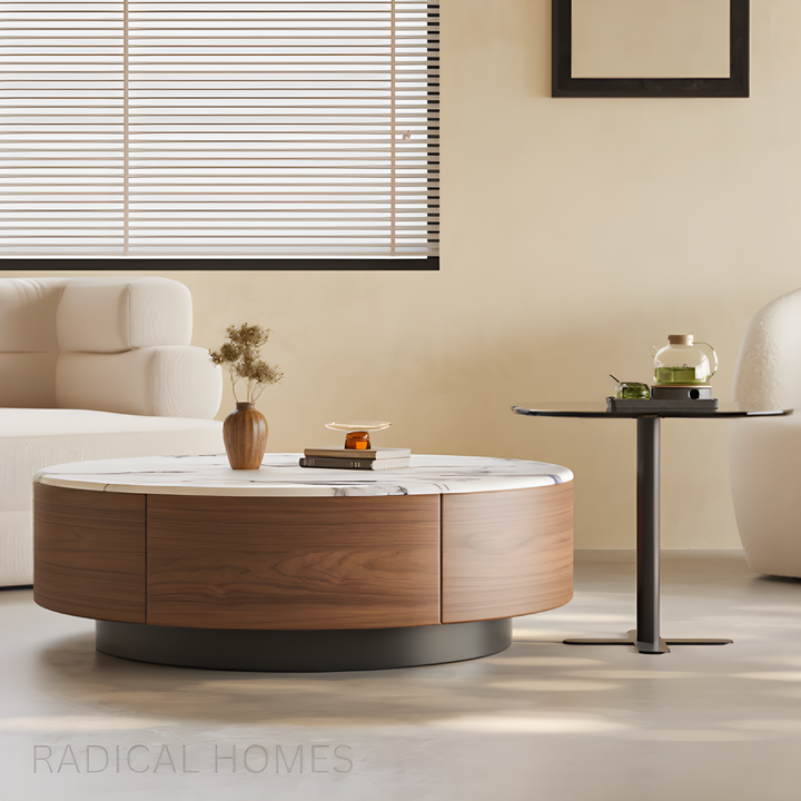 VELTRO Marble Round Coffee Table