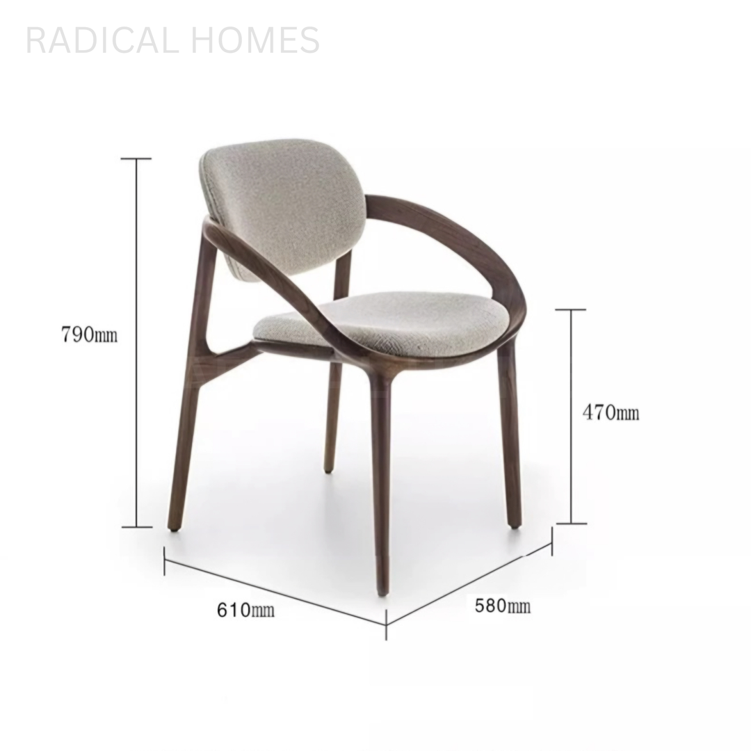 MARLOW Vintage Solid Wood Dining Chair