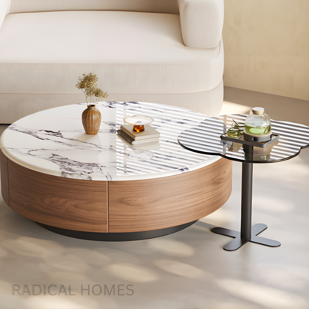 VELTRO Marble Round Coffee Table
