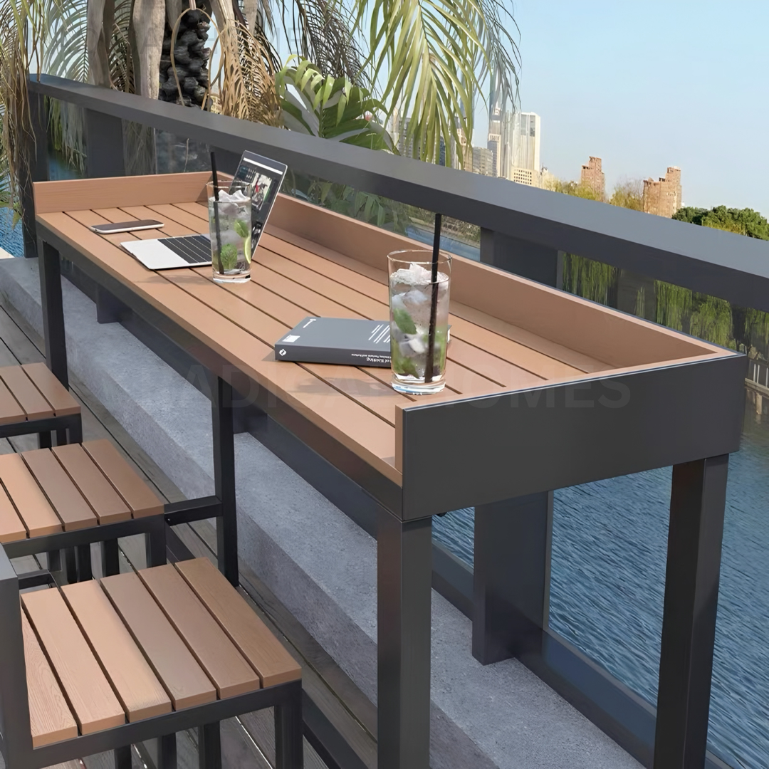 VRADA Modern Outdoor Bar Table
