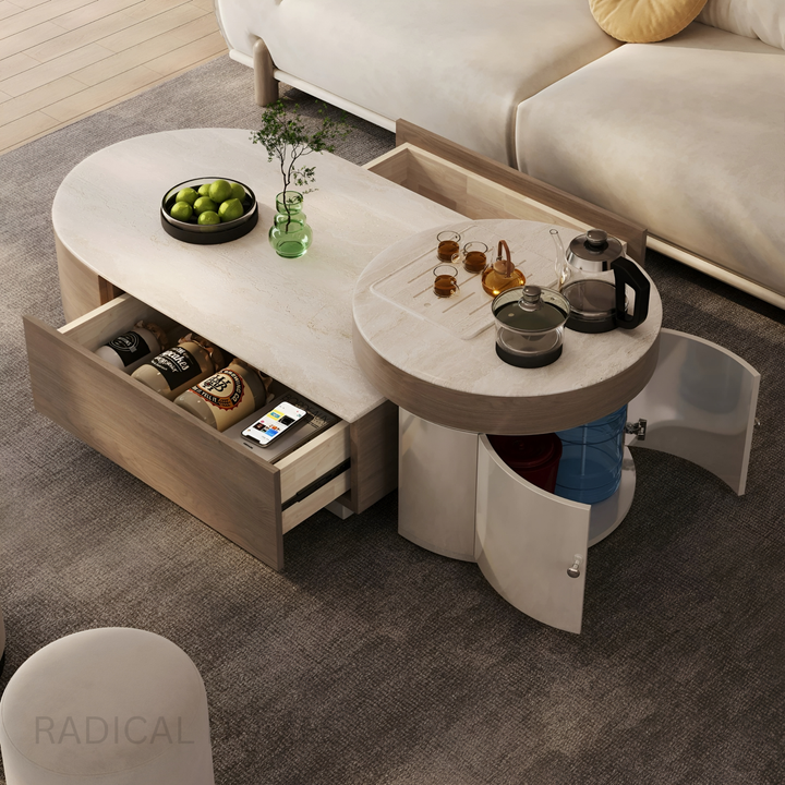 ARCUS Modern Sintered Stone Coffee Table Set