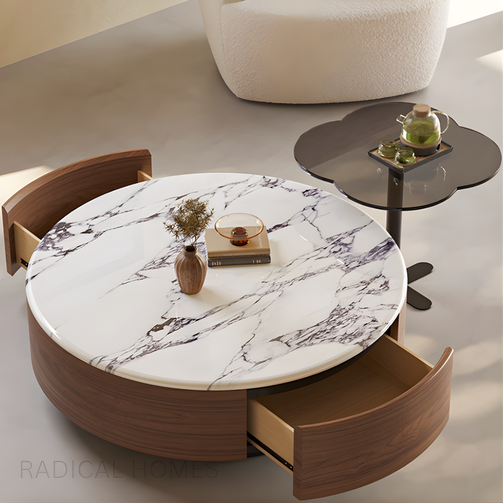 VELTRO Marble Round Coffee Table