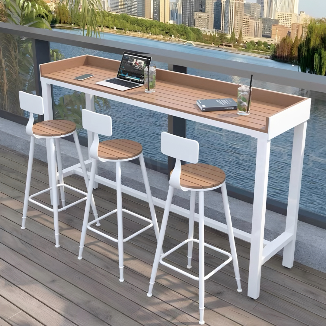 VRADA Modern Outdoor Bar Table