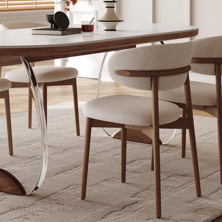 LAVENO Travertine Sintered Stone Dining Table and Chair Set