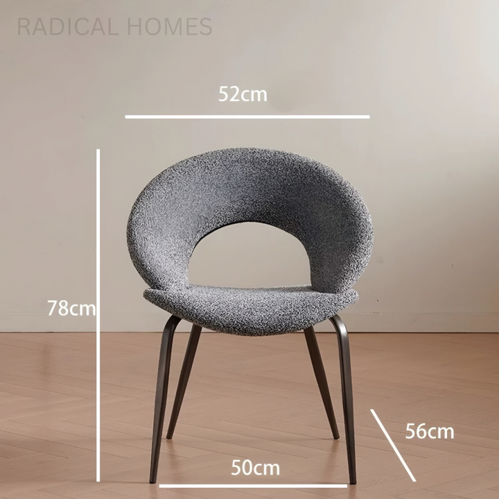 CELVIA Modern Fabric Dining Chair - Radical Homes Singapore