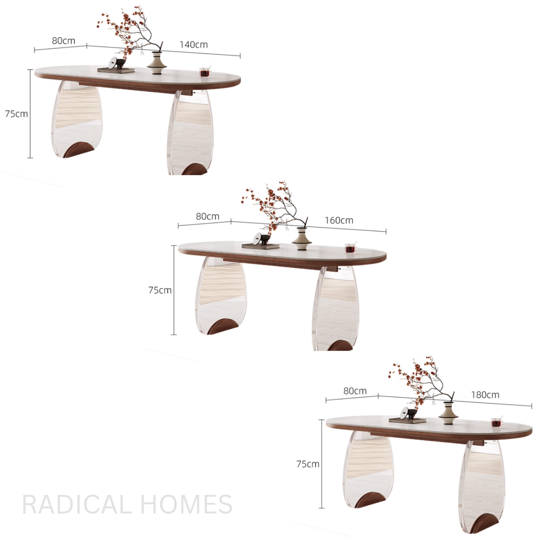 LAVENO Travertine Sintered Stone Dining Table and Chair Set