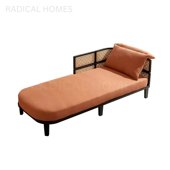 CALMIRO Rattan Plush Chaise