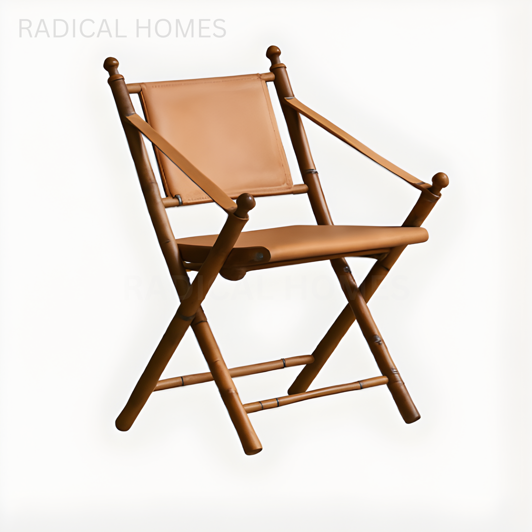 LATENO Modern Leather Folding Study Chair - Radical Homes Singapore