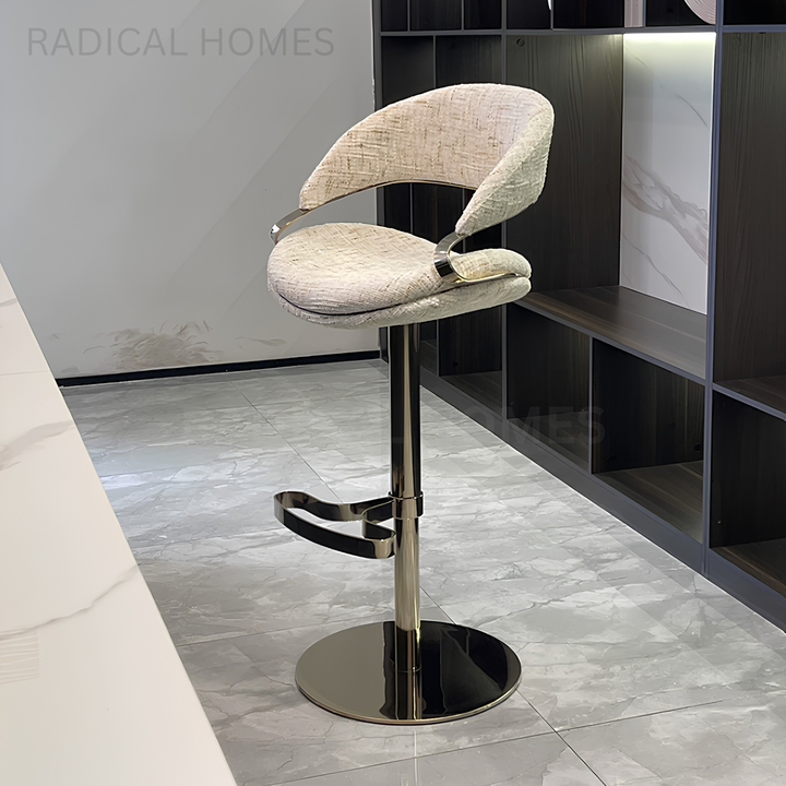 KAYLEE Modern Fabric Bar Stool