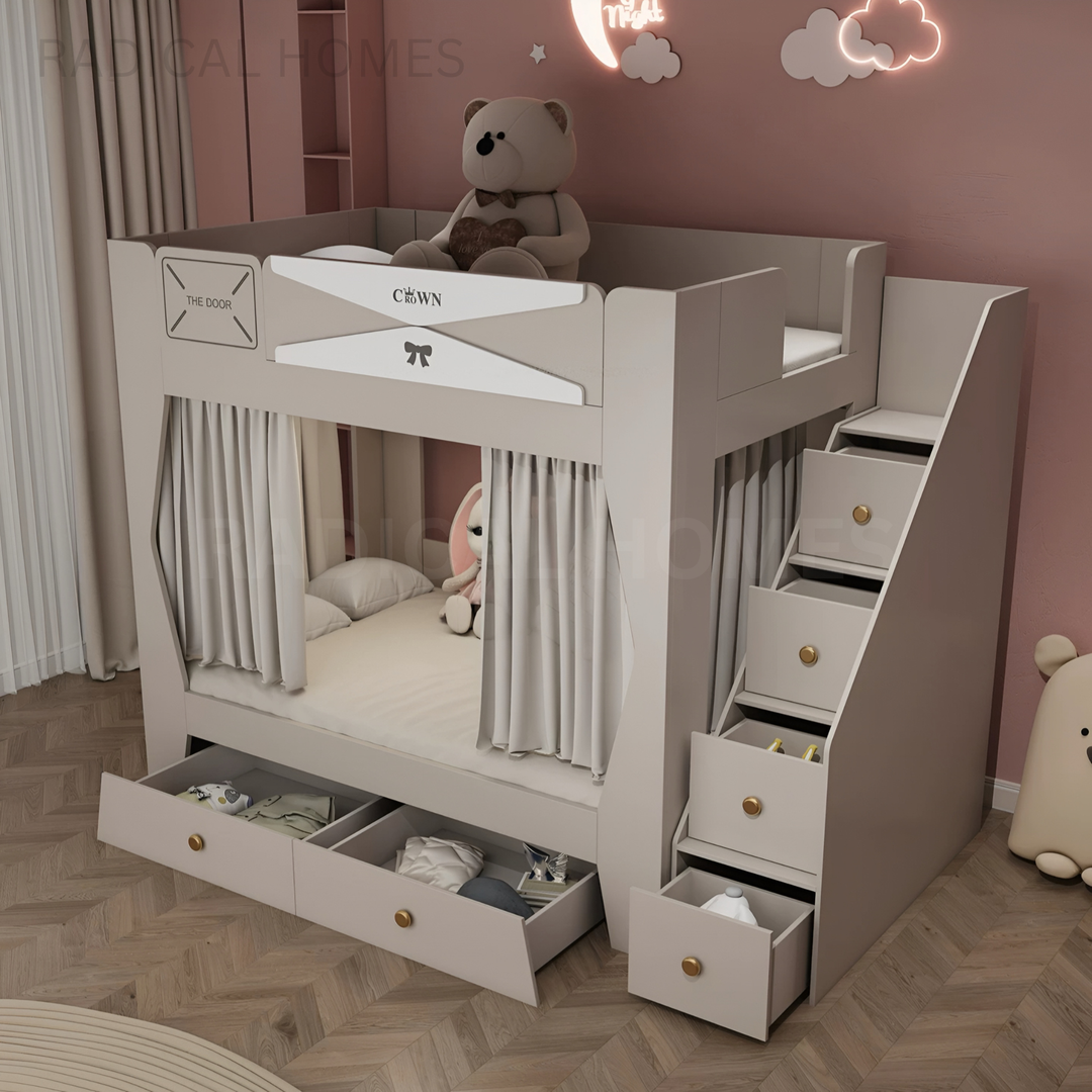 LUMELLA Modern Double Decker Bedframe - Radical Homes Singapore