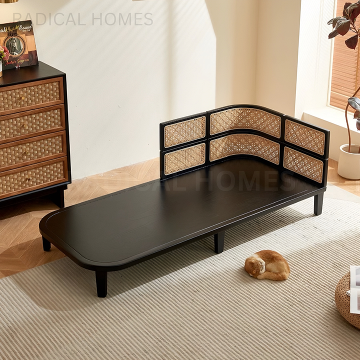 CALMIRO Rattan Plush Chaise