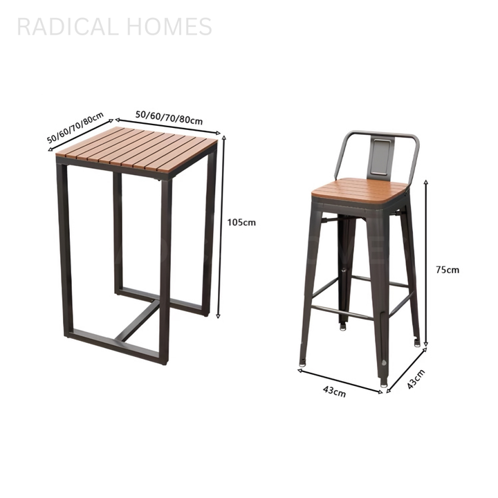ALARIO Modern Outdoor Bar Table