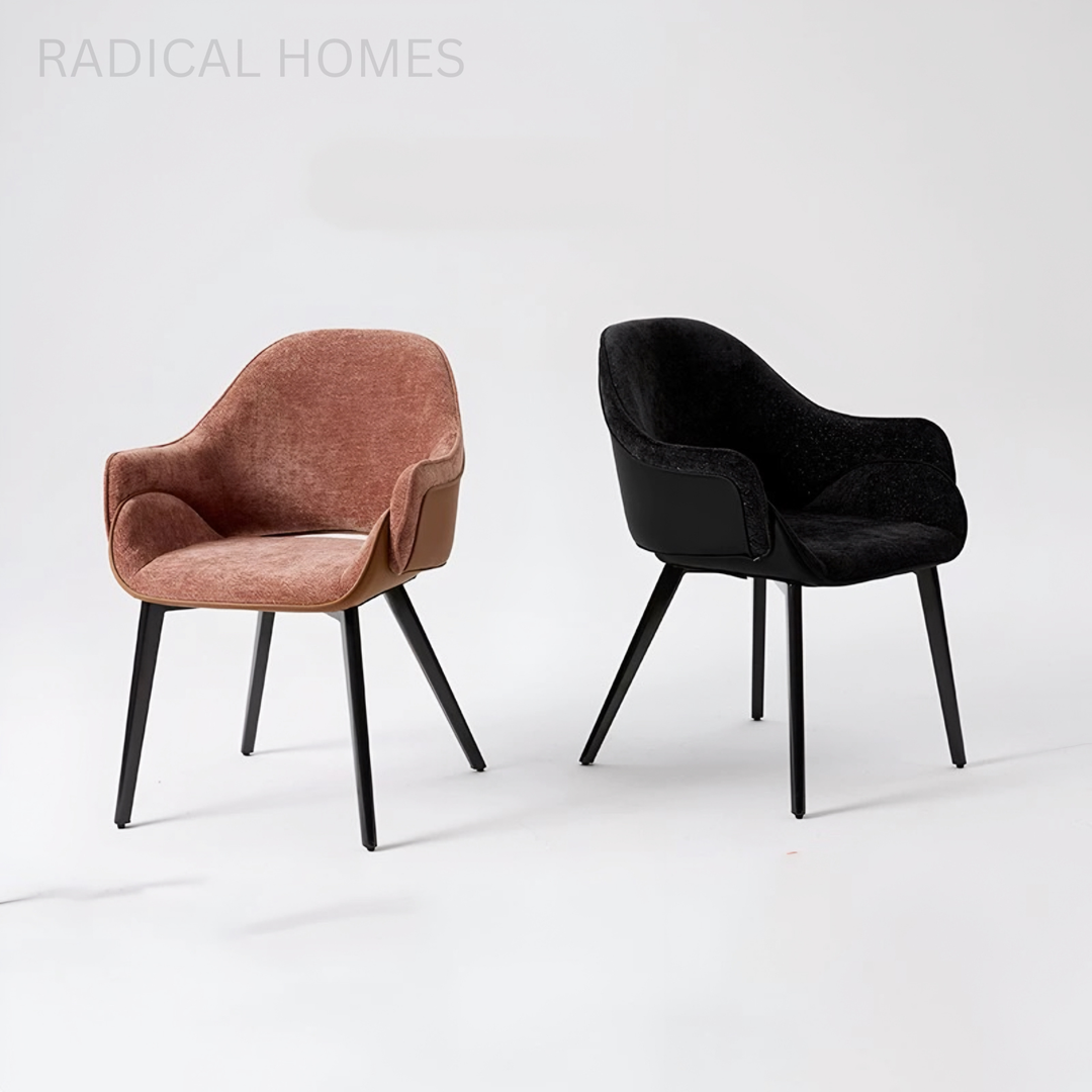 VERANO Modern Fabric Dining Armchair