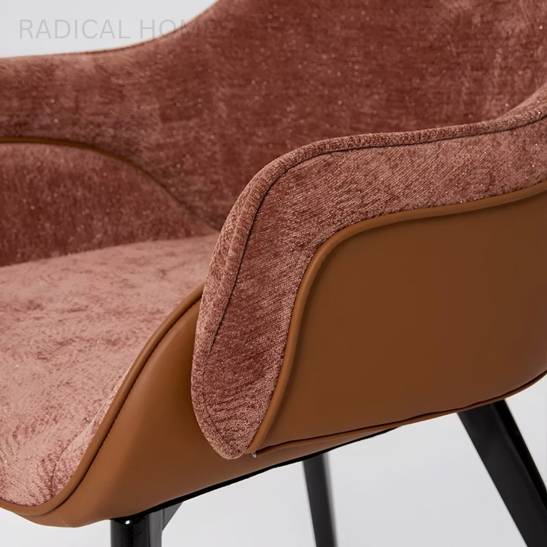 VERANO Modern Fabric Dining Armchair