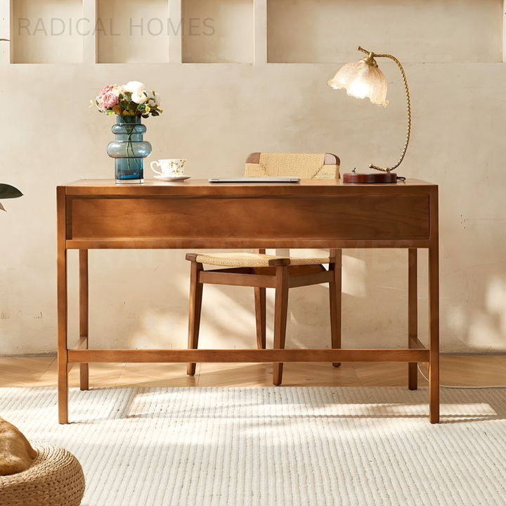 REVELLE Nordic Rattan Study Table