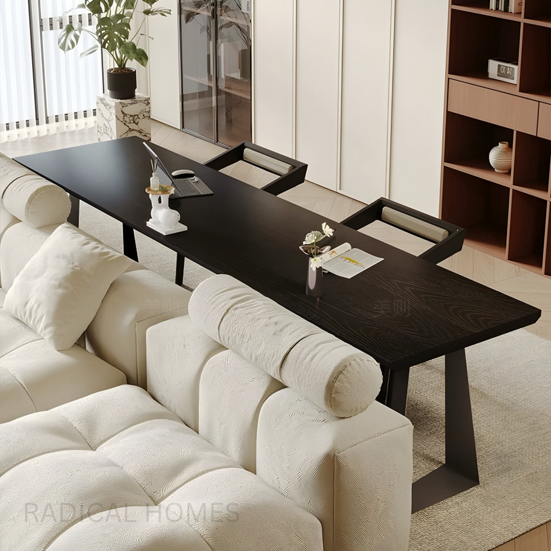 Rustic Study Table Solid Timber LUCENT Modern Solid Wood Study Table – Radical Homes
