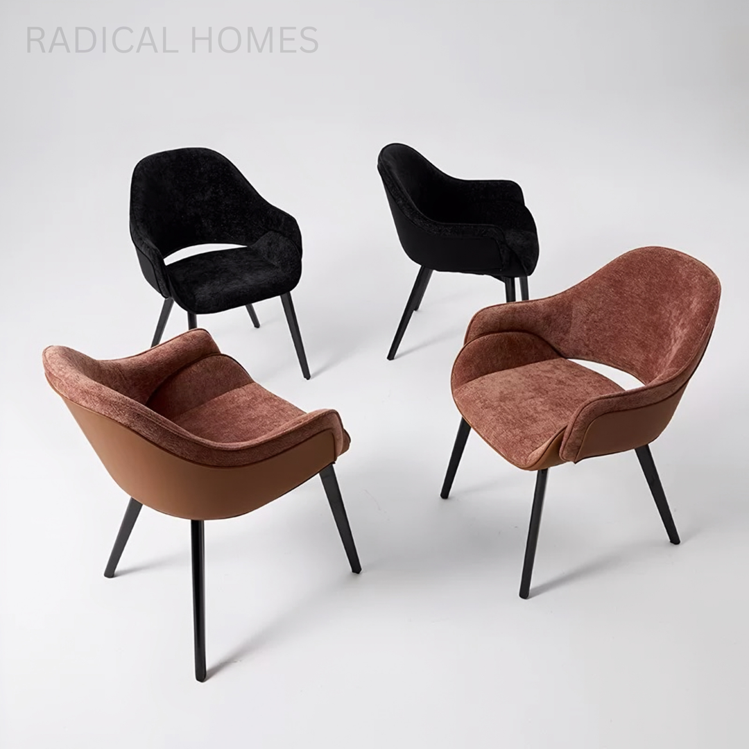 VERANO Modern Fabric Dining Armchair