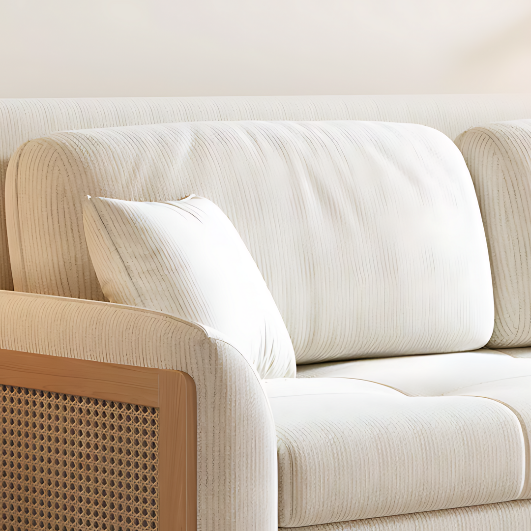 LORA Modern Rattan Storage Sofa Bed