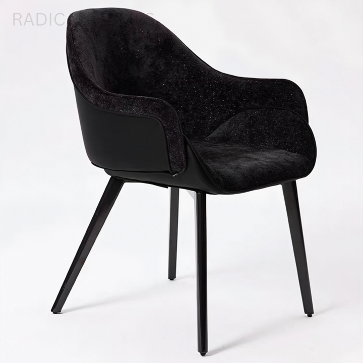 VERANO Modern Fabric Dining Armchair