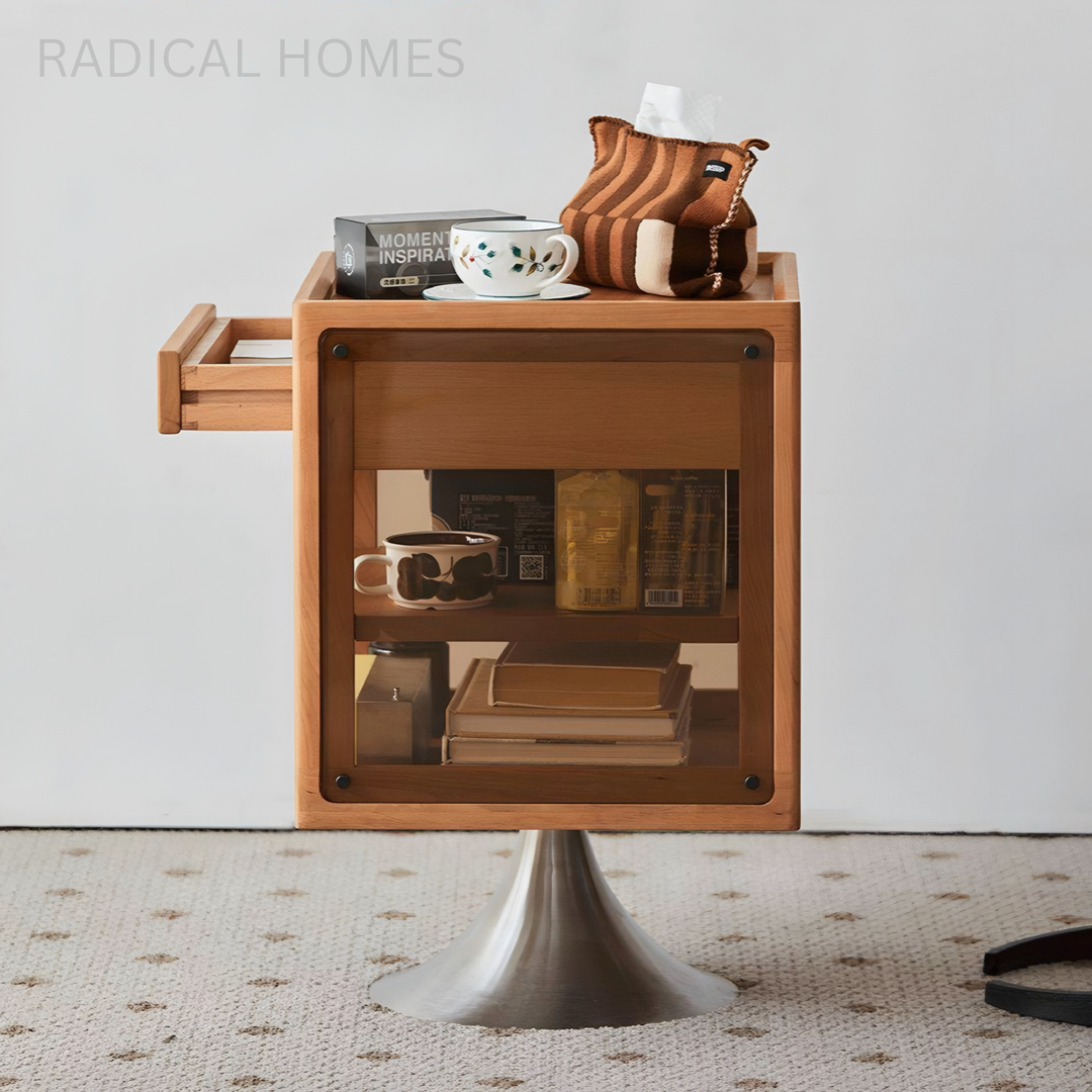 HAYLO Modern Rotatable Bedside Table