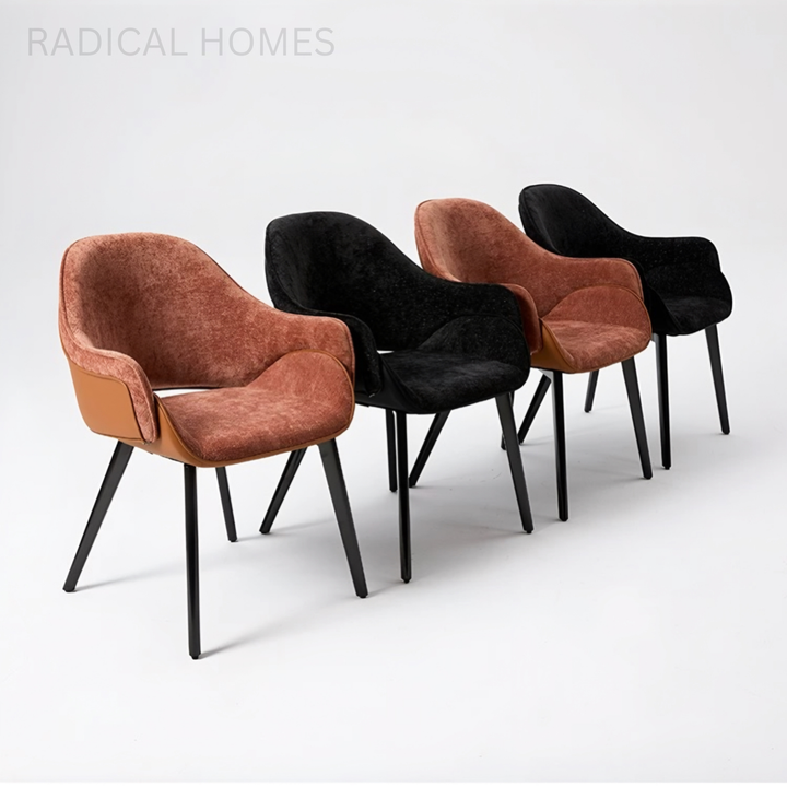 VERANO Modern Fabric Dining Armchair