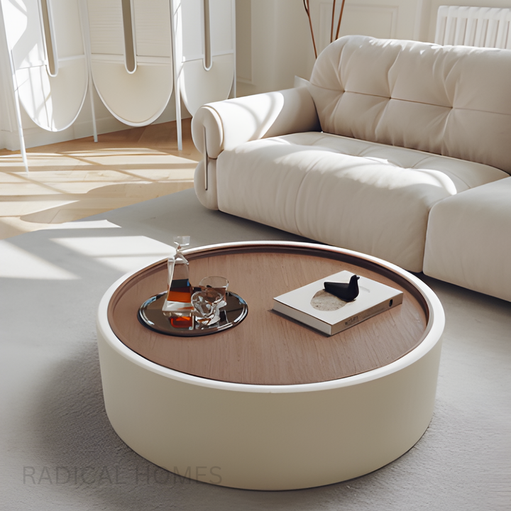 ORBIT Modern Round Storage Coffee Table