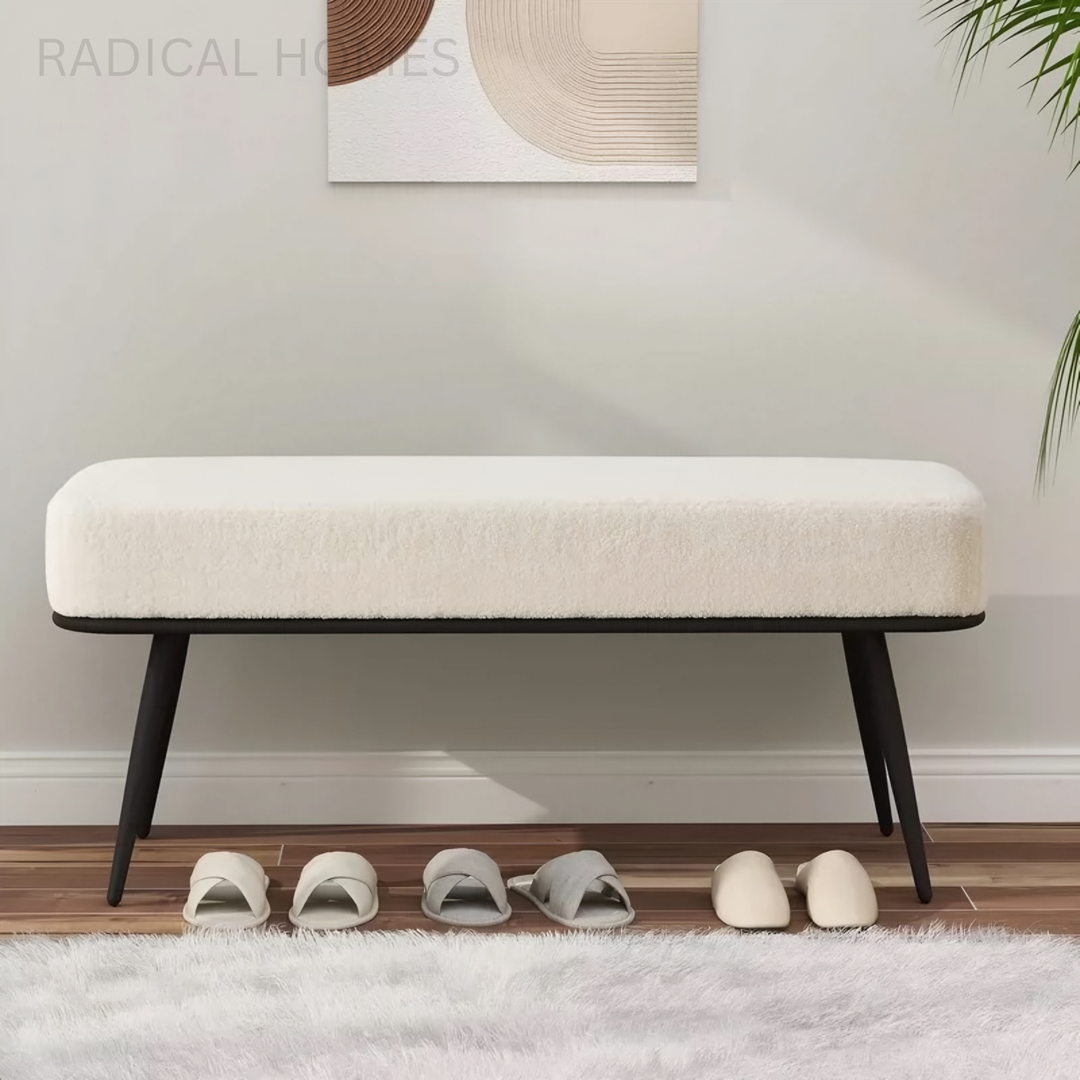 LAPID Modern Lambswool Bench - Radical Homes Singapore