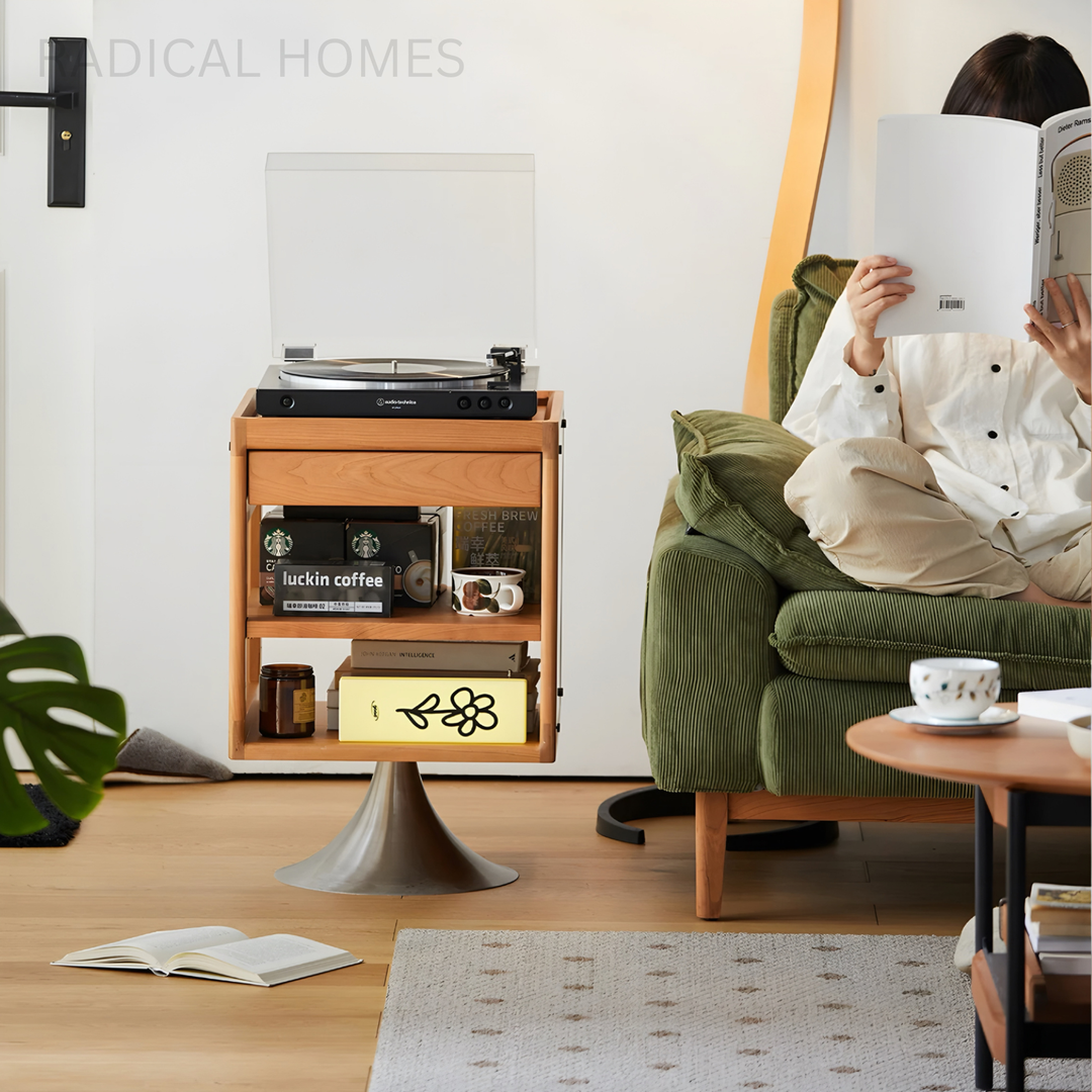 HAYLO Modern Rotatable Bedside Table