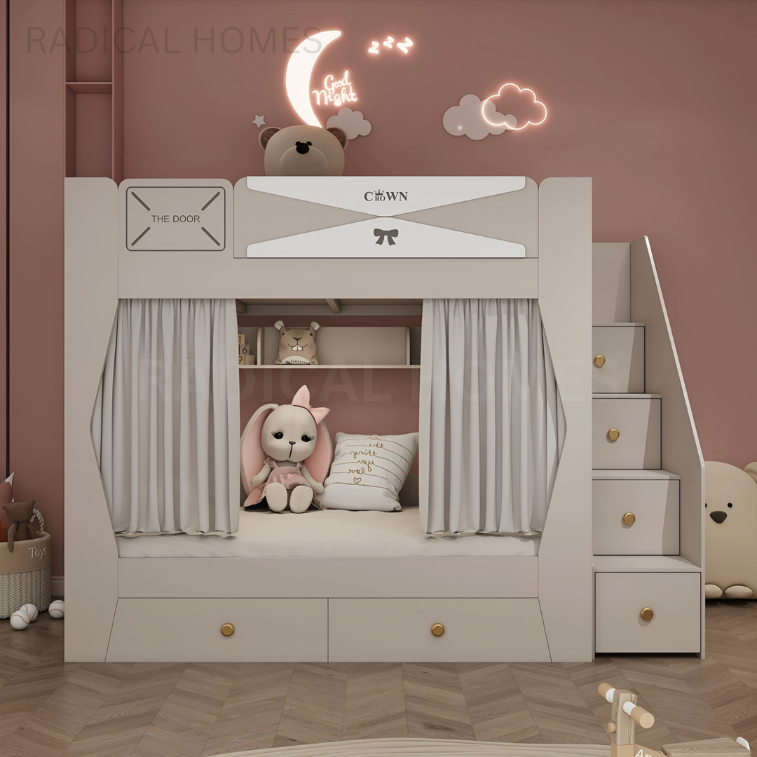 LUMELLA Modern Double Decker Bedframe - Radical Homes Singapore