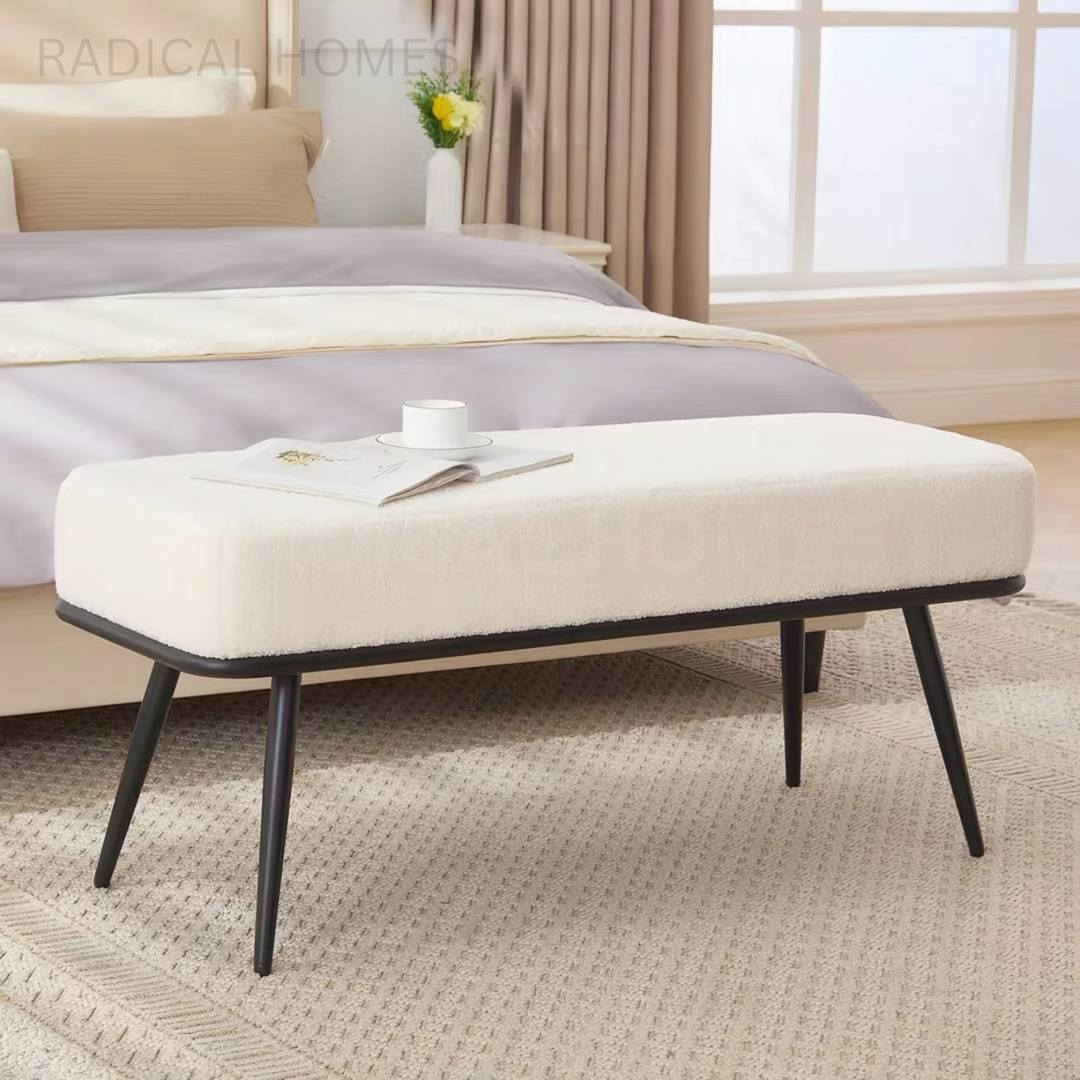 LAPID Modern Lambswool Bench - Radical Homes Singapore