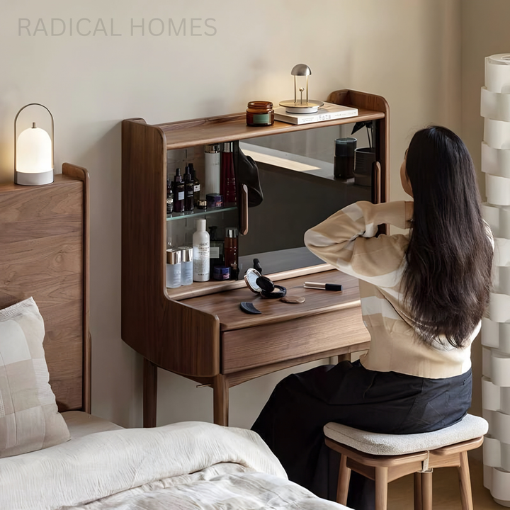 NARU Vintage Solid Wood Vanity Table