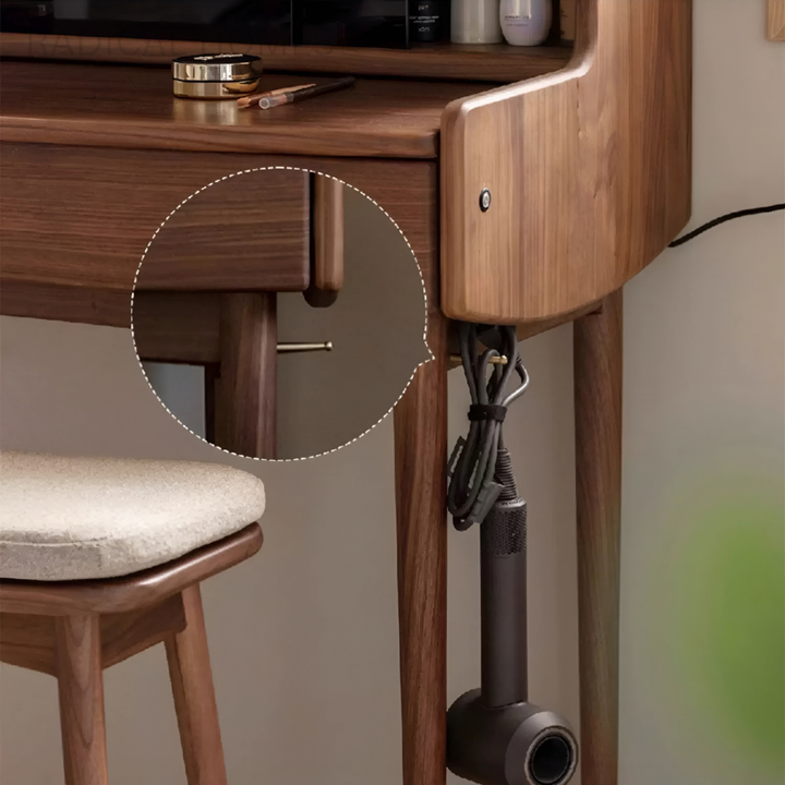 NARU Vintage Solid Wood Vanity Table