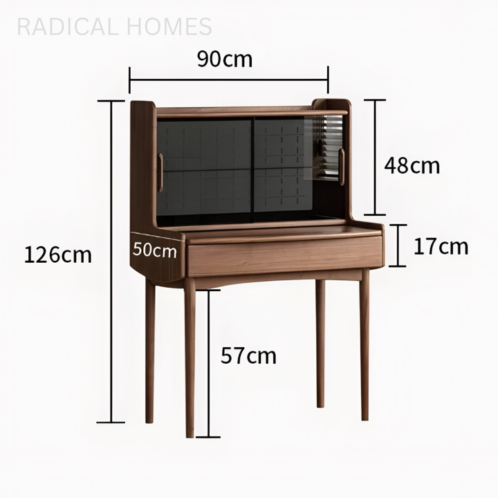 NARU Vintage Solid Wood Vanity Table