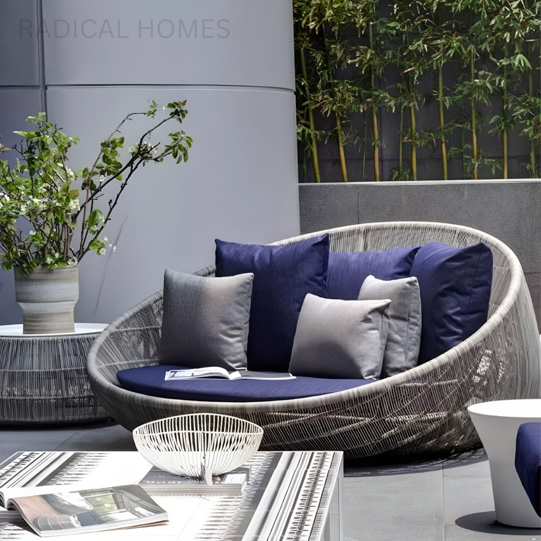 SOLANO Modern Outdoor Round Daybed - Radical Homes Singapore