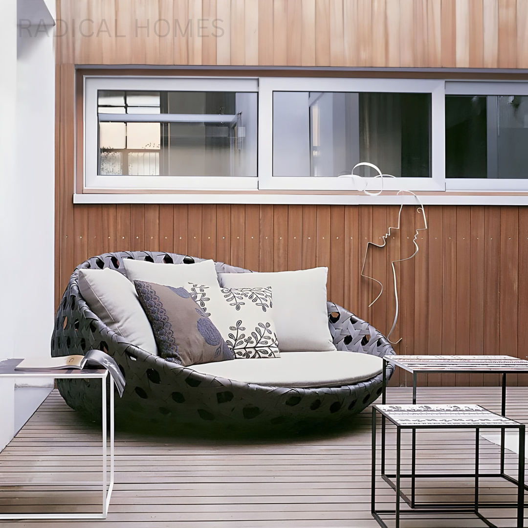 SOLANO Modern Outdoor Round Daybed - Radical Homes Singapore