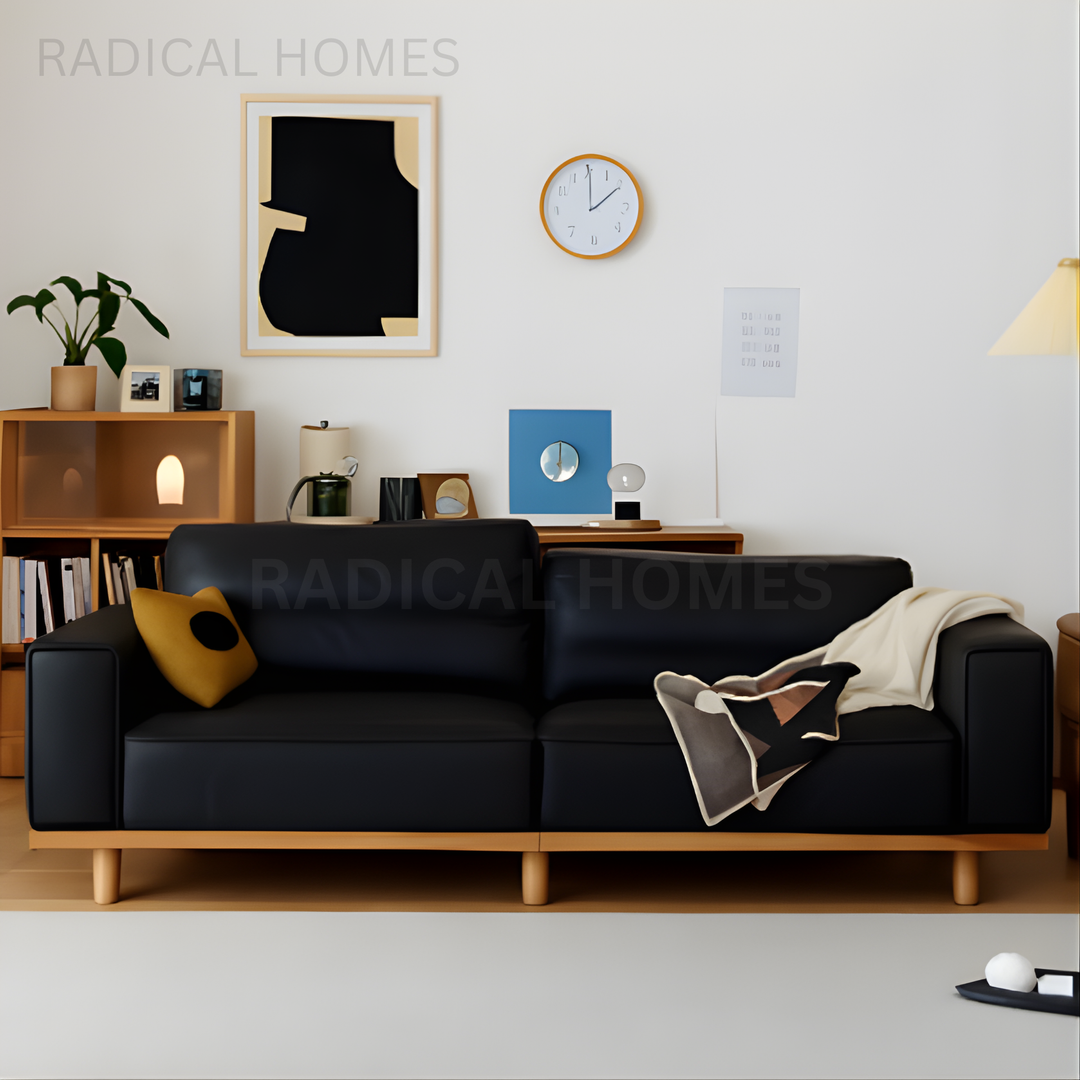 MANDI Modern Electric Leather Sofa - Radical Homes Singapore