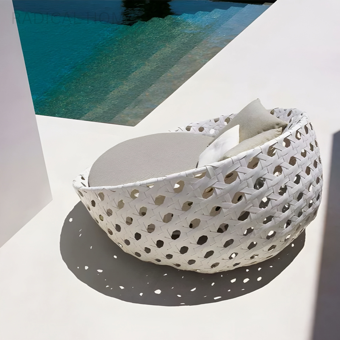 SOLANO Modern Outdoor Round Daybed - Radical Homes Singapore