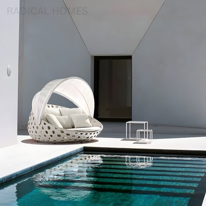 SOLANO Modern Outdoor Round Daybed - Radical Homes Singapore