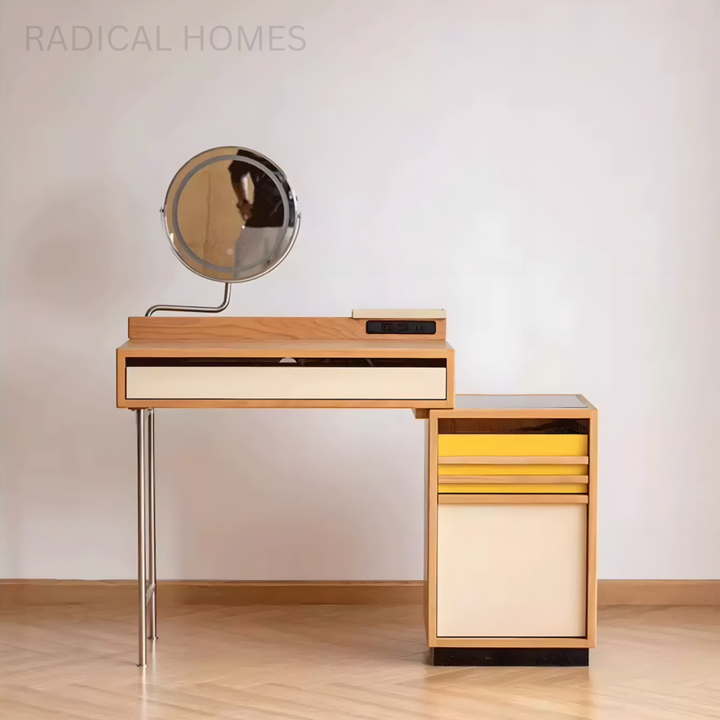 AOMI Scandinavian Solid Wood Vanity Table