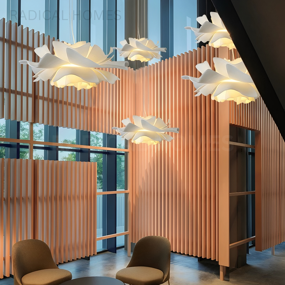 LUNORA Modern Lotus Petal Pendant Light - Radical Homes Singapore