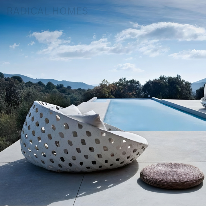 SOLANO Modern Outdoor Round Daybed - Radical Homes Singapore