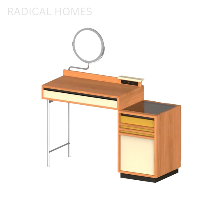 AOMI Scandinavian Solid Wood Vanity Table