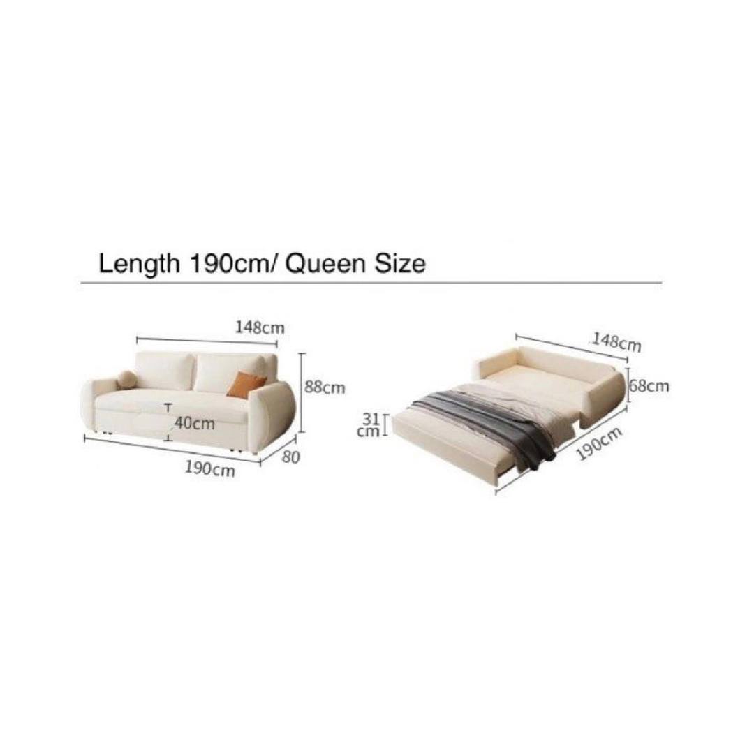 DALLURE Modern Boucle Storage Sofa Bed (INSTOCK)