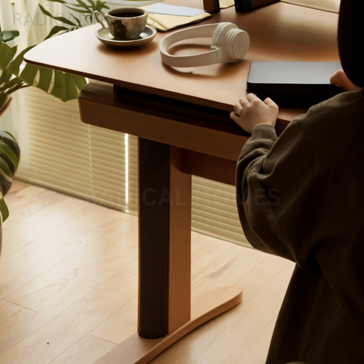 ARK Modern Solid Wood Adjustable Study Table - Radical Homes Singapore