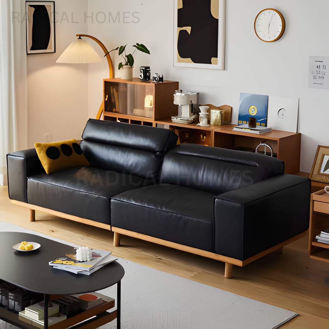MANDI Modern Electric Leather Sofa - Radical Homes Singapore