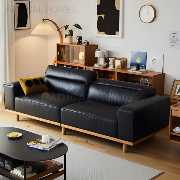 MANDI Modern Electric Leather Sofa - Radical Homes Singapore