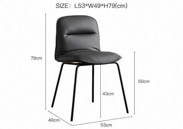 SADOW Modern Leather Dining Chair