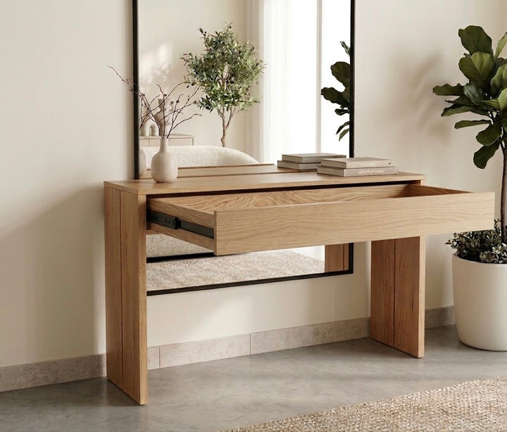 BRIAR Solid Oak Wood Console Table (INSTOCK)