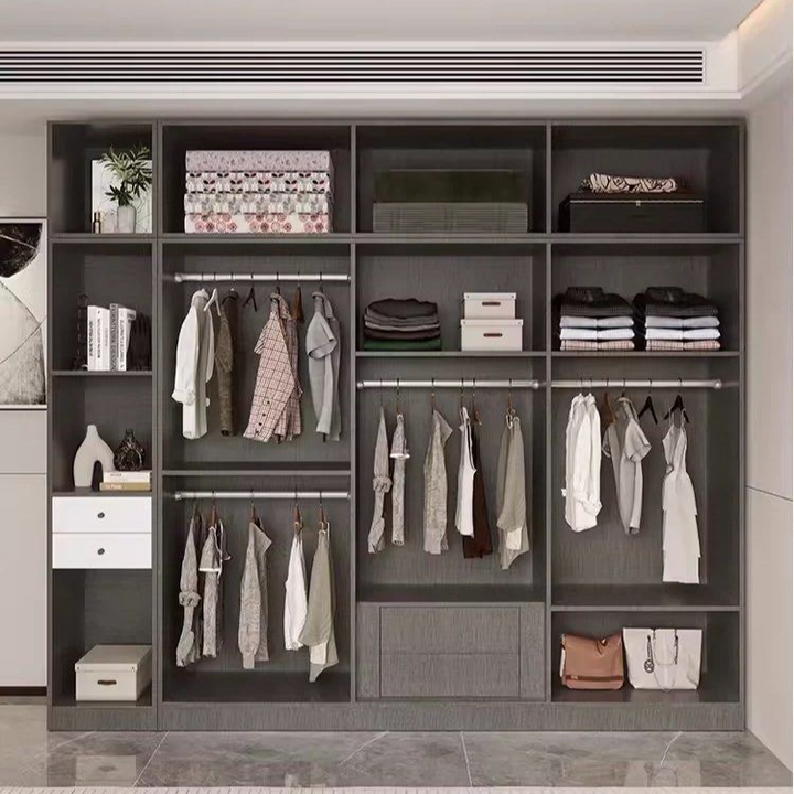 AUSTE Modern Mirrored Glass Wardrobe